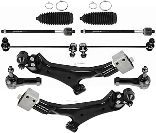 Front Inner Outer Tie Rod End Stabilizer Bar Link Lower Control Arm and Ball Joint Replacement for 2008-2009 for Saturn for Vue 2007-2008 for Suzuki for XL-7 K620661 K621490
