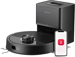 Q7 M5+ Robot Vacuum and Mop, Upgraded from Q5 Max+, Up to 7-9 Weeks Self-Empty, 10000Pa Suction, Dual Anti-Tangle System for Pet Hair & Carpet, PreciSense LiDAR Navigation, App Control, Black