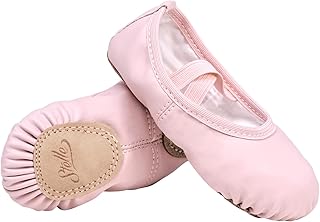 Ballet Shoes for Girls Toddler Ballet Slippers Soft Leather Boys Dance Shoes for Toddler/Little Kid/Big Kid