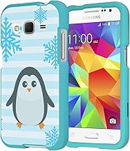 Galaxy Core Prime Case, Galaxy Prevail LTE Case, Capsule-Case Slim Fit Snap-on (Teal Green) Hard Case for Samsung Galaxy Core Prime / Samsung Galaxy Prevail-LTE - (Penguin)