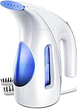 HiLIFE Steamer for Clothes, Portable Handheld Clothing Steamer, 240ml Big Capacity, 700W, Strong Power, Fabric Quick Wrinkle Remover with Brush for Home, Office(ONLY 120V) -Blue