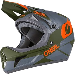 O'Neal Sonus Deft Mountain Bike Helmet Olive/Orange, Large