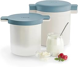 Lékué Kefir & Yogurt Maker | All-In-One Kit - Heat the Milk, Ferment, Filter & Preserve with No Electricity Needed | Easy to Use with Recipes Included like Matcha Yogurt | Healthy Natural Probiotics
