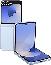 Samsung Galaxy Z Flip 6 AI Cell Phone, 256GB Unlocked Android Smartphone, FlexCam, Photo Assist, Camcorder Mode, Live Interpreter, Foldable Design, 2024, Blue (Renewed)