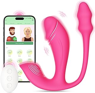 Sex Toys - Vibrator Dildo and Anal Plug 3 in 1, App and Remote Control Vibrator with 6x6x6 Modes, Butterfly Wearable Panty Vibrators and G Spot Vibrator, Adult Sex Toys & Games for Women