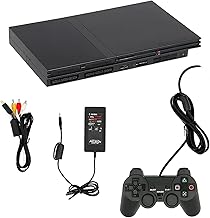 Sony PlayStation 2 Slim Console (Black) (Renewed)