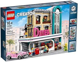 Creator Expert Downtown Diner 10260 Building Kit, Model Set and Assembly Toy for Kids and Adults (2480 Pieces)