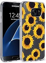 Case for Galaxy S7 Case, for Samsung S7 Case Clear Case for Girls Women, Soft TPU Shockproof Protective Transparent Phone Case Cover for Samsung Galaxy S7 (Sunflower)