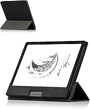 Case for Onyx Boox Go 7 Color & Onyx Boox Leaf 2 & Boox Page 7" e-Reader Premium PU Leather Sleeve Cover,Full Protection,Scratch Resistant for Onyx Boox 7 INCH e-Reader (Black)