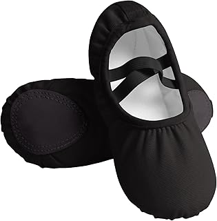 Canvas Ballet Shoes for Girls Ballet Flats for Toddler/Little Kid/Big Kid/Adult