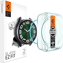 Tempered Glass Screen Protector [GlasTR EZ FIT] designed for Galaxy Watch 6 Classic (47mm) - 2 Pack