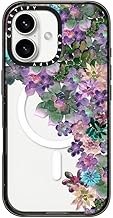 Impact Case for iPhone 16 [Slim / 8.2 ft. 4X Military Grade Drop Protection/Compatible with Magsafe] - My Succulent Garden - Clear Black