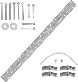 W11025649 AP6245752 Microwave Wall Mount Plate Kit for Whirlpool Kitchen-Aid Maytag Microwave Mounting Bracket W10440498 AP6245752 (with Hardware Screws Bolts)