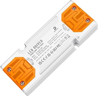 DUSKTEC 15W 12V LED Driver Transformer, 0.63“ Slim Transformer 100-240V AC to 12 Volt DC 1.25A, Constant Low Voltage LED Power Supply Adapter for LED Strip Light Cabinet Light G4 MR11 MR16 Bulbs