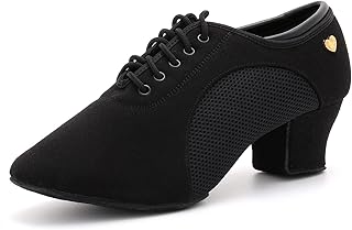 Women's Latin Dance Shoes Lace-up Ballroom Modern Salsa Rhythm Teaching Practice Professional Performance Dance Shoes