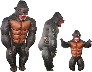Inflatable Costume Gorilla Monkey Full Body Naughty Funny Costume Suit for Halloween Party Adult Child Toddler Size
