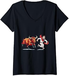 Womens San Fermin, Sanfermines de Pamplona V-Neck T-Shirt