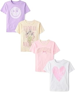 Girls' Trends,Icons Short Sleeve Graphic T-Shirts,4 Pack