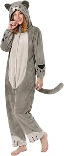 OLAOLA Adult Onesie, Animal Halloween Costume, Unisex Onesies Plush Cosplay Pajamas One-Piece Xmas Sleepwear