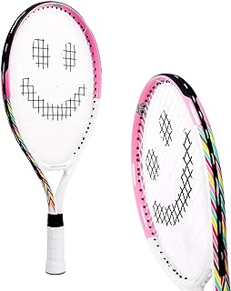 Kids Tennis Racket with Training Videos – Aluminum Youth Tennis Racket with Neoprene Handle for Children Age 5-12 – Learn Faster and Play Better by Street Tennis Club