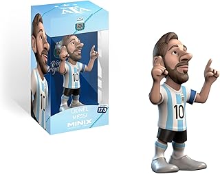 Lionel Messi, Official Argentina, Sports Collectable 12 cm Figurine, Unique Soccer Gift for All Ages, Football Stars