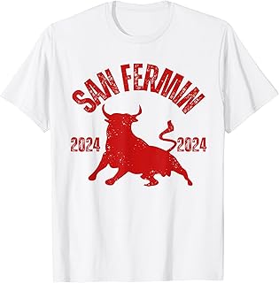 San Fermín 2024, bull running, Pamplona 2024 festival T-Shirt