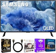 55-Inch Q8F QLED 4K Smart TV, Quantum Dot, HDR+, 144Hz VRR, Slim Metal Design, Voice Remote, Includes 1-Year Warranty, AUX HDMI Cable & Streaming Bundle