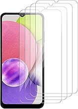 [4 Pack] iCsapr Glass Screen Protector Compatible for Samsung Galaxy A03s /Galaxy A03 Core /Galaxy A03[9H Hardness]-HD Screen Tempered Glass, Scratch Resistant, Easy Install [Case Friendly][Bubble Free]