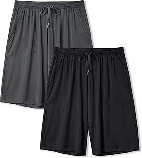 Cloud-Soft Bamboo Rayon Mens Pajama Shorts — Ultra-Cooling Sleep Shorts for Hot Sleepers, Breathable Lounge Wear