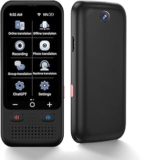 Language Translator Device, Upgraded ChatGpt AI Translator No WiFi Needed, 150+ Languages Two Way Real-Time Voice Translation, Offline&Recording&Photo Translation for Travel Business Learning