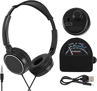 Water Leak Detector, Water Leak Detectors for Home, 13000x Professional High Sensitivity Pipe Leak Detector Kit with Large Headphone and Field Strength Meter for Plumbing Leak