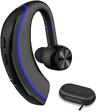 Bluetooth Headset, Bluetooth Earpiece V5.0, 320Hrs Ultralight Headphones with Rotatable Mic, Hands-Free Earphones, Noise Cancelling, in-Ear Earbuds for iPhone Android Cell Phone/Laptop/Trucker
