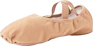 Women Ballet Shoes Highly Stretch Canvas Adult Ballet Slippers Split Sole Yoga Dance Shoe for Girls Boys