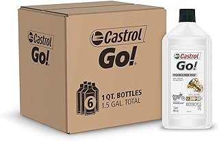 06102 GO! 20W-50 4T Motorcycle Oil - 1 Quart Bottle, (Pack of 6)