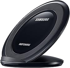 Samsung Qi Certified Fast Charge Wireless Charging Pad + Stand - Supports wireless charging on Qi compatible smartphones - Black