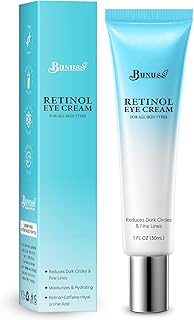 Retinol Eye Cream - Eye Cream for Dark Circles, Puffiness, Anti Aging, with Peptides, Caffeine, Hyaluronic Acid, Reduces Bags, Dark Circles Under Eye Treatment, Smooths Wrinkles & Fine Lines, 1 fl. oz