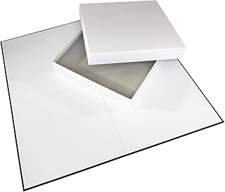 Apostrophe Games Blank Game Board & Box (20" x 20" Board) Create Your Own Board Game, DIY Board Game, Family Board Games