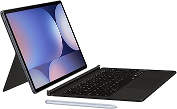 Samsung Galaxy Tab Book Cover Keyboard Ai Key for Galaxy Tab S10 Ultra & S9 Ultra, Detachable Platform, PC-Like Experience, Wireless Keyboard Sharing, International Version, Black