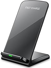 Fast Wireless Charger Stand for Samsung Galaxy S25 S24 S23 S22 Ultra/S21/Note 20/S20/S10+/S10e/S9/ S8+/S7 Edge Note 9/8 Qi Charging Dock for iPhone 17 16 15 14 13 12 11 Pro Max Mini Xs Xr 8 Plus SE