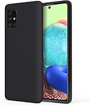for Galaxy A71 5G Case - Liquid Silicone Gel Rubber Bumper Slim Fit Shockproof Protective Phone Case, Black