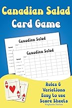 Canadian Salad Card Game Score Sheets - Family Card Game Score card notebook