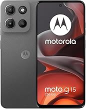 Moto G15 4G LTE (XT2521-2) 4+128GB Dual Sim | GSM Unlocked | International Model | for T-Mobile, Metro PCS, Mint, Ultra, & Tello - (Gray)