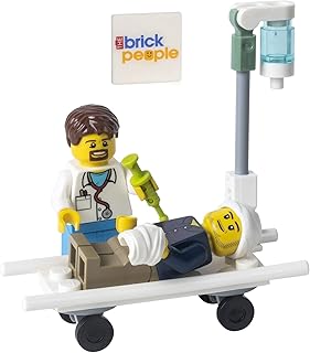 City: Doctor and Patient with Stretcher Bed and IV
