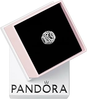 Openwork Sun, Stars & Moon Charm - Gift for Her - Compatible Moments - Sterling Silver - With Gift Box