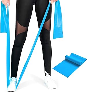Resistance Bands, Elastic Exercise Bands for Home Workout, Physical Therapy, Recovery, Yoga, Pilates, Strength Training, Lightweight Fitness Band for Seniors, Adults, Pregnant Women