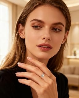 Adjustable Exquisite Zirconia Engagement Ring, Romantic Gift Zirconia Decor Ring
