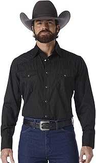 Mens Sport Western Two Pocket Long Sleeve Snap Shirt