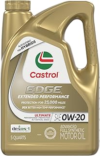 EDGE Extended Performance 0W-20 Advanced Full Synthetic Motor Oil 5 Quart