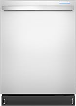 SHARP SDW6757ES Slide-In Dishwasher, Stainless Steel Finish, 24" Wide, Soil Sensors, Premium White LED Interior Lighting, Smooth Glide Rails, Heated Dry Option, Responsive Wash Cycles, Power Wash Zone