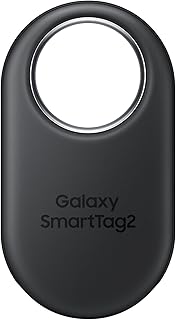Samsung Galaxy SmartTag2, Bluetooth Tracker, Smart Tag GPS Locator Tracking Device, Item Finder for Keys, Wallet, Luggage, Pets, Use w/ Phones and Tablets Android 11 or Later, 2023, 1 Pack, Black